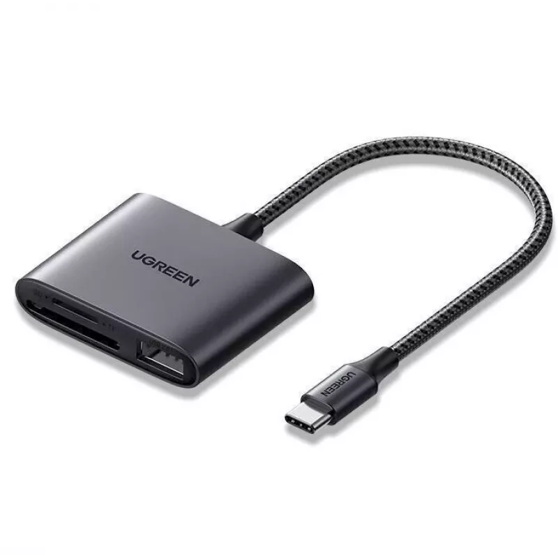 UGREEN USB-C Kartenleser - Space Gray, SD & Micro SD, 5 Gbit/s