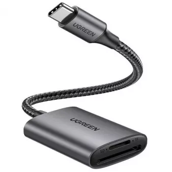 UGREEN USB-C Kartenleser - Space Gray, SD & Micro SD, 5 Gbit/s