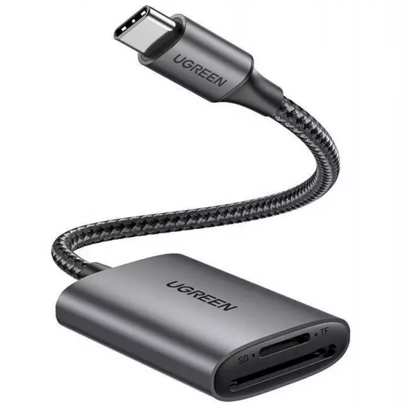 UGREEN USB-C Kartenleser - Space Gray, SD & Micro SD, 5 Gbit/s