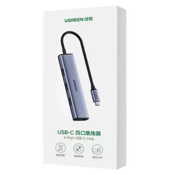 UGREEN USB-C Hub 4-Port USB 3.2 Gen 1 Silber