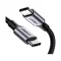 UGREEN USB-C auf USB-C 100W geflochtenes Nylon-Ladekabel 2m Schwarz