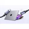 UGREEN USB-C auf USB-C Ladekabel USB 2.0 240W PD 3.1, Aluminiumgehäuse geflochten, 2m Grau