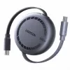 UGREEN USB-C auf USB-C PD 100W ausziehbares Schnellladekabel 1m Schwarz
