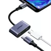 UGREEN USB Type-C Dual-Audio- und Ladeadapter (15W PD, 2-in-1-Splitter)