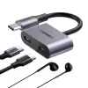 UGREEN USB Type-C Dual-Audio- und Ladeadapter (15W PD, 2-in-1-Splitter)