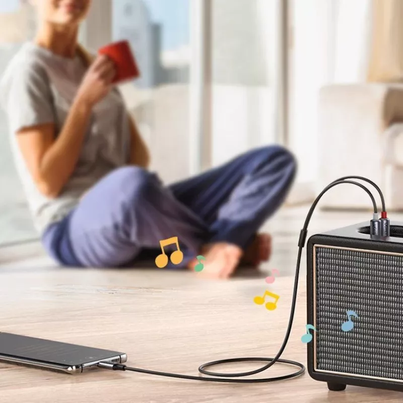 UGREEN USB Type-C auf 2RCA Audiokabel 1,5m Grau (20193 CM451)