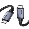 UGREEN USB4 USB-C auf USB-C Kabel 240W 40Gbps 16K@60Hz 80Gbps Thunderbolt 4 Kompatibel 1m Nylon Geflochten