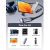 UGREEN USB4 USB-C auf USB-C Kabel 240W 40Gbps 16K@60Hz 80Gbps Thunderbolt 4 Kompatibel 1m Nylon Geflochten