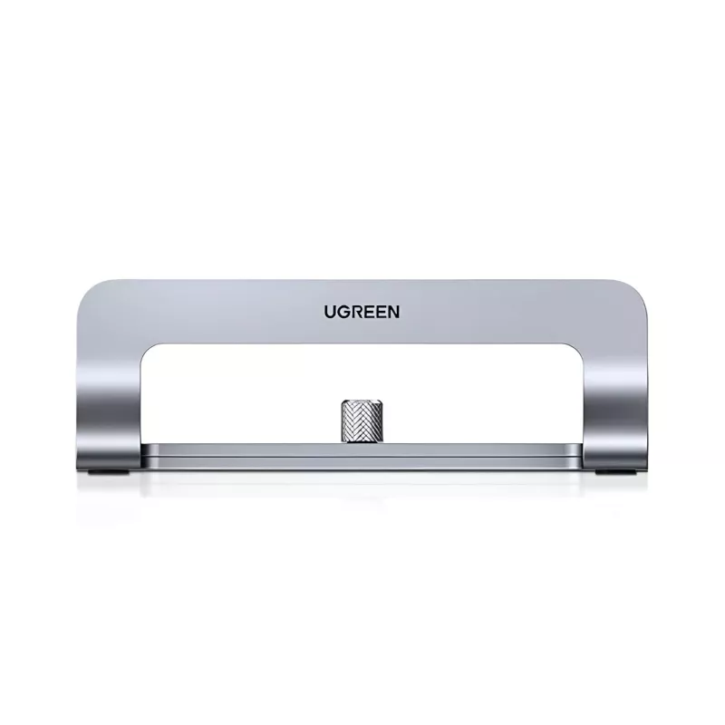 UGREEN Vertikaler Aluminium-Laptopständer mit verstellbarem Schlitz, Space Gray
