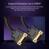UGREEN VG101 VGA-Stecker-zu-Stecker-Kabel 1,5 m – Full HD 1080p, vergoldete Anschlüsse, doppelte Abschirmung, doppelte Ferritkerne