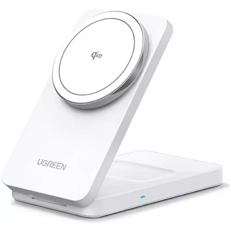 UGREEN Wireless Charger 2-in-1 20W Qi2 45057 für iPhone und AirPods Weiß