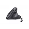 UGREEN Kabellose Vertikale Maus Schwarz 2.4GHz Ergonomisch Leise Klicks 2400 DPI