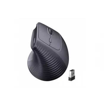 UGREEN Kabellose Vertikale Maus Schwarz 2.4GHz Ergonomisch Leise Klicks 2400 DPI