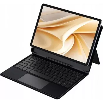 Ulefone Tab A11 Pro Tastatur-Case mit Touchpad, QWERTY, Pogo-Pin, Schwarz