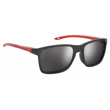 Under Armour Kinder-Sonnenbrille UA7002S268F6T - Matt Schwarz, Graue Gläser, 56 mm