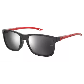 Under Armour Kinder-Sonnenbrille UA7002S268F6T - Matt Schwarz, Graue Gläser, 56 mm