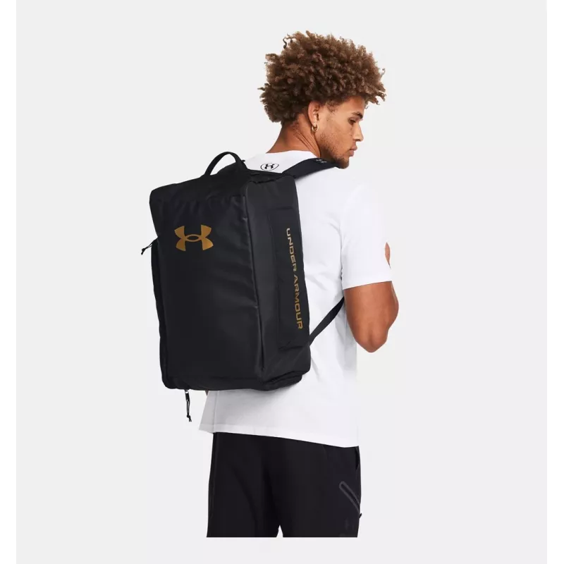 Under Armour Contain Duo Small BP Duffle - Black/Metallic Gold