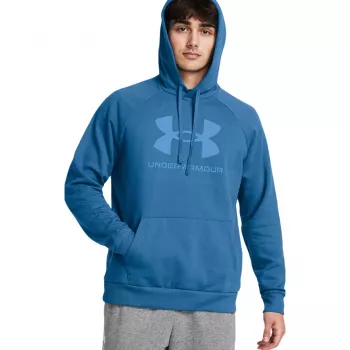 Under Armour Herren Rival Fleece Logo HD Hoodie Academy Blue L
