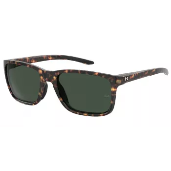 Under Armour UA-0005-S-86 Herren Sport-Sonnenbrille - Matt Schwarzer Rahmen, Graue Gläser, 58/19/145 mm