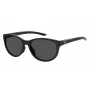 Under Armour UA0014GS807 Damen-Sonnenbrille - Glänzend schwarzer Rahmen, graue Gläser, 57 mm