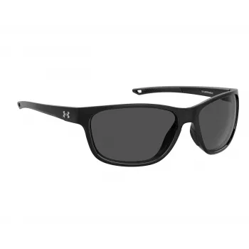 Under Armour UABATTLEO807 Herren-Sportsonnenbrille - Matt Schwarzer Rahmen, Graue Gläser, 65 mm