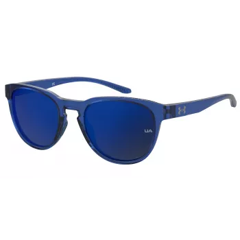 Under Armour Unisex UASKYLAROXZF3 Sonnenbrille - Satin Black Rahmen, Graue polarisierte Gläser, 53/17/140 mm