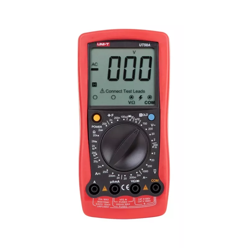 UNI-T UT58A Digitalmultimeter 3999 Counts True RMS