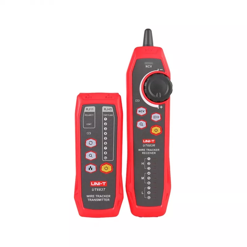 UNI-T UT683KIT Wire Tracker Kit - Netzwerkkabeltester mit PoE-Test, NCV, LCD-Display