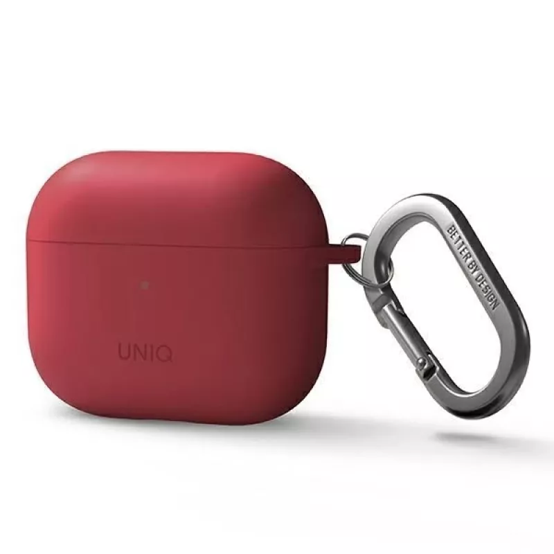 UNIQ Uniq Nexo Case für AirPods 3 + Silikon-Ohrhaken - Rot