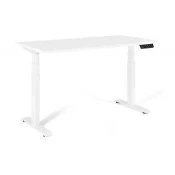 UNIQUE ACTIVE I Elektrischer Schreibtisch 140x70 cm Weiß