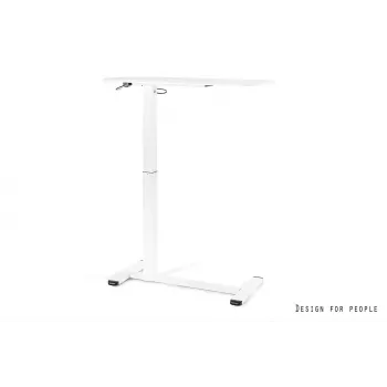 UNIQUE LAPTOP DESK White - Höhenverstellbarer mobiler Schreibtisch mit Rollen