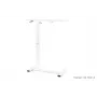 UNIQUE LAPTOP DESK White - Höhenverstellbarer mobiler Schreibtisch mit Rollen