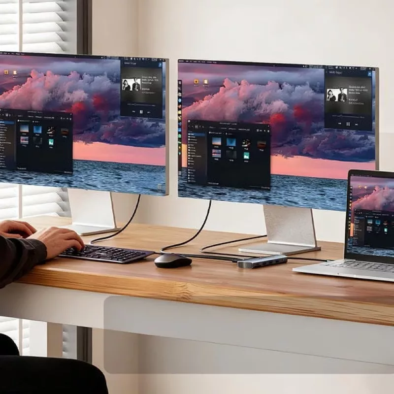 Unitek 4-Port USB 3.0 Hub mit 30cm Kabel, Grau