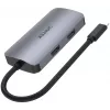 Unitek D1051A USB-C Hub mit 1x USB 3.0, VGA, 2x HDMI, Power Delivery und MST