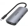 Unitek D1051A USB-C Hub mit 1x USB 3.0, VGA, 2x HDMI, Power Delivery und MST