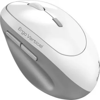 UNITEK Genius Ergo 8350S Kabellose Maus Weiß 2400DPI