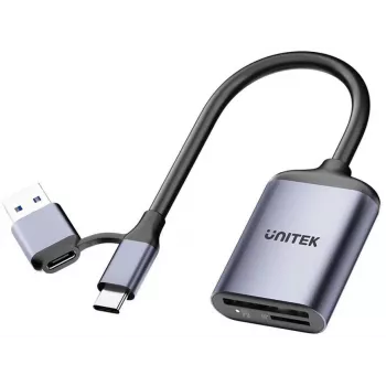 UNITEK SD4.0 / Micro SD4.0 Kartenleser 2in1 USB 3.0 Type-A Schwarz