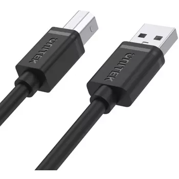 UNITEK USB 2.0 Typ-A Stecker auf Typ-B Stecker Kabel 2m Schwarz