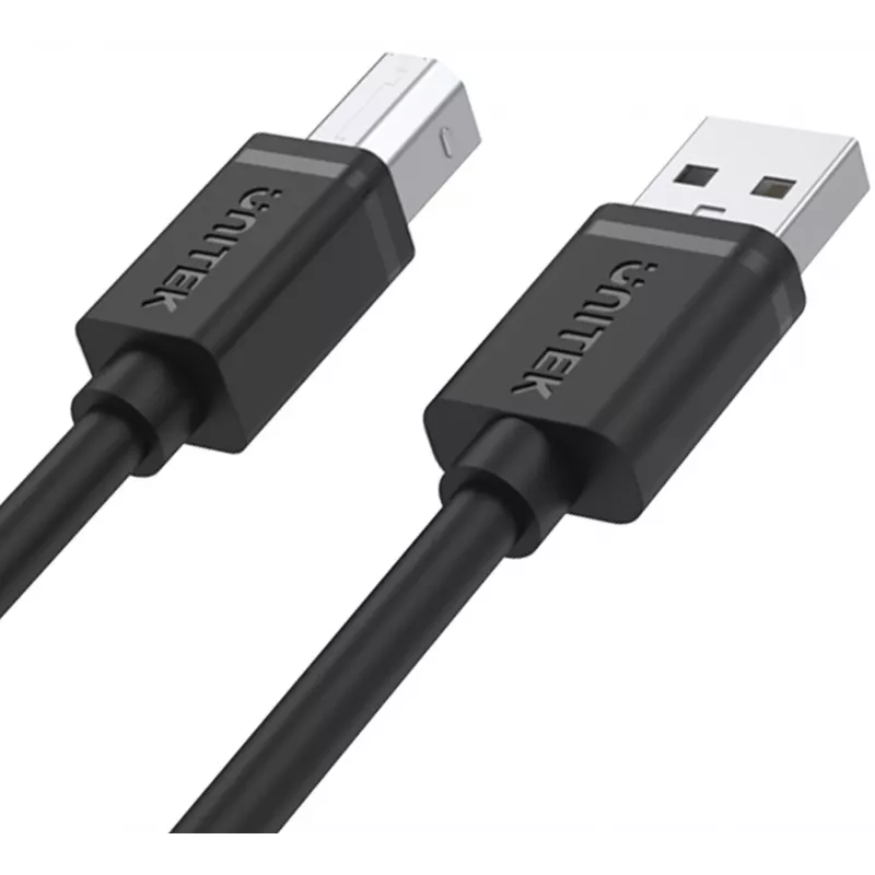 UNITEK USB 2.0 Typ-A Stecker auf Typ-B Stecker Kabel 2m Schwarz