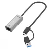 UNITEK USB-A/C 3.1 Gen 1 auf RJ45 2.5 Gigabit Ethernet Adapter U1313C