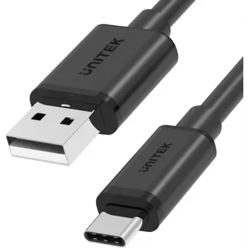 UNITEK USB-A auf USB-C 2.0 Kabel 480 Mbps 1 m Schwarz