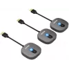 UNITEK Wireless HDMI 1080p AV Signal Transmitter System, 1 Sender + 2 Empfänger, Schwarz