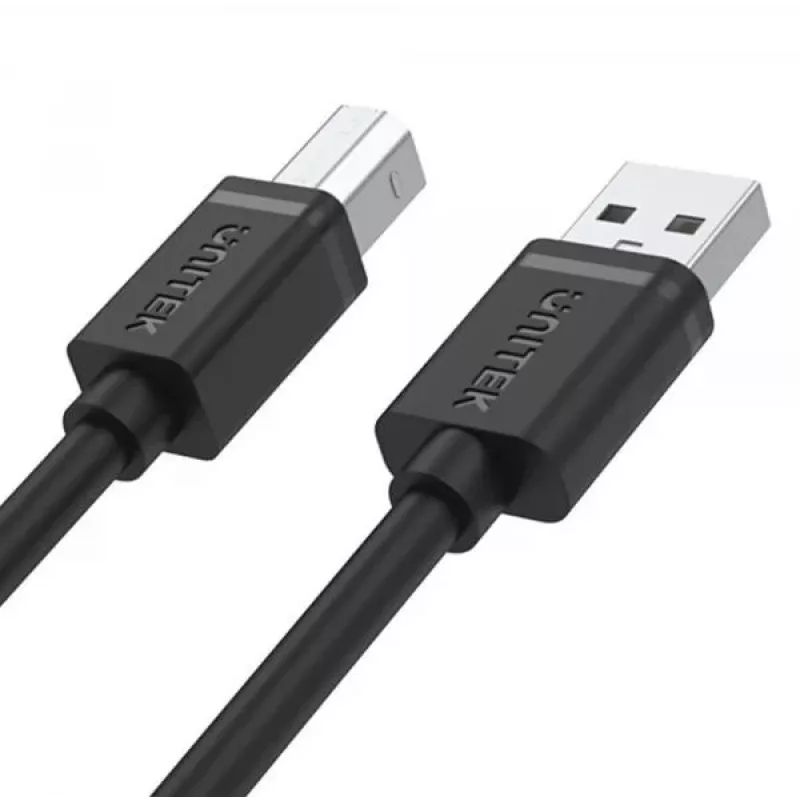 UNITEK Y-C430GBK USB 2.0 A-Stecker auf B-Stecker Kabel 1m Schwarz