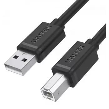 UNITEK Y-C430GBK USB 2.0 A-Stecker auf B-Stecker Kabel 1m Schwarz