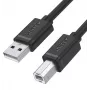 UNITEK Y-C430GBK USB 2.0 A-Stecker auf B-Stecker Kabel 1m Schwarz