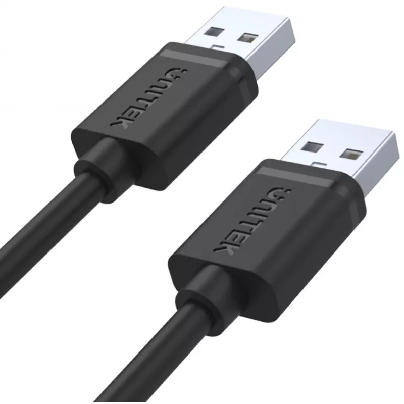 UNITEK Y-C442GBK USB 2.0 Type-A Stecker auf Type-A Stecker Kabel 1,5 m Schwarz