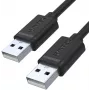 UNITEK Y-C442GBK USB 2.0 Type-A Stecker auf Type-A Stecker Kabel 1,5 m Schwarz