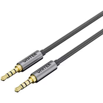 UNITEK Y-C926ABK 3,5-mm-Klinkenkabel Stereo auf Stereo, 1 m, vergoldet