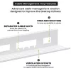 UP UP W-2-31-11CC Kabelmanagement-Schale, 800x140x100, Weiß