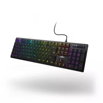 uRage Exodus 910 Low Profile Gaming-Tastatur QWERTZ DE Schwarz 00217834